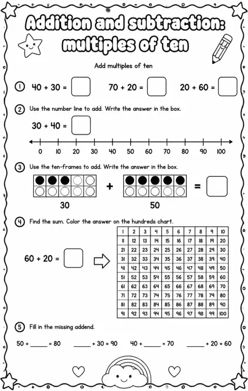 Add multiples of ten