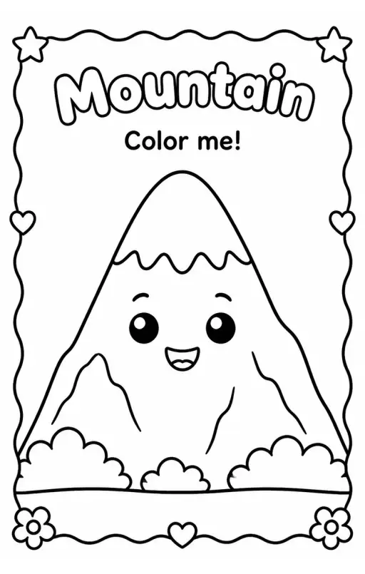 Mountain Coloring Pages