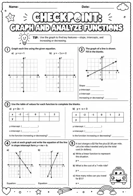 Checkpoint: Graph and analyze functions