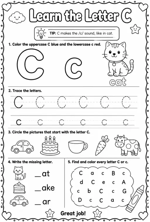 Learn the letter C