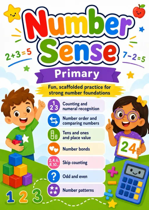Number Sense Worksheet Pack