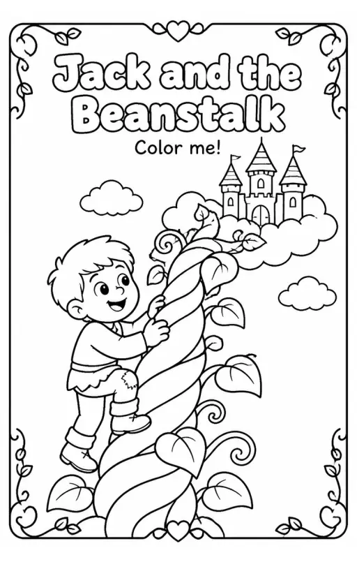 Jack and the Beanstalk Coloring Pages