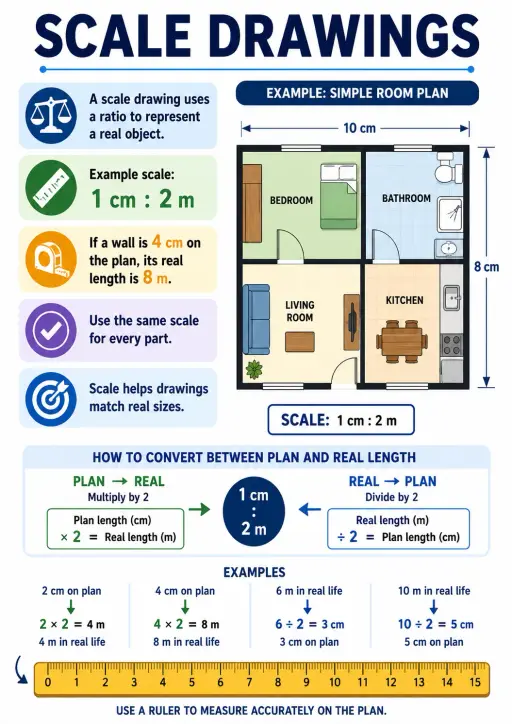 Scale Drawings Ratios Infographic
