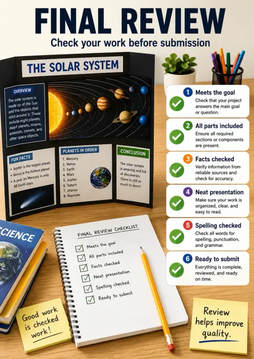 Final Review Project Planning Infographic