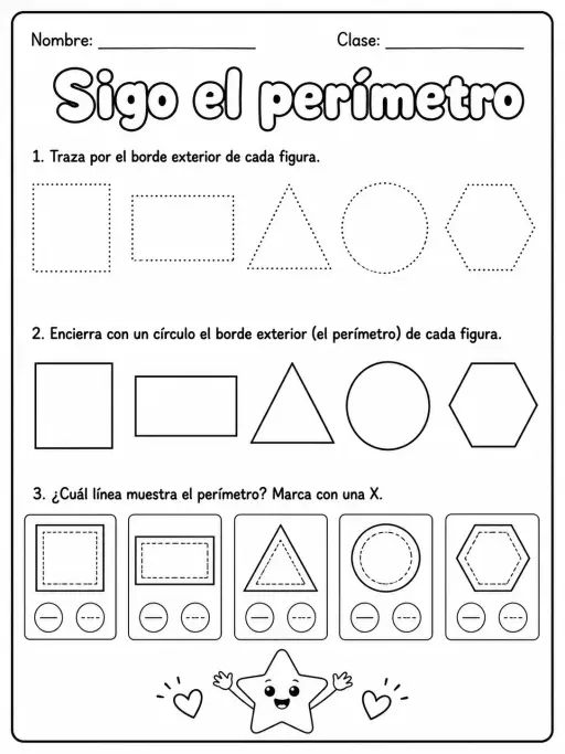 4.º grado - perímetro - Paquete de fichas