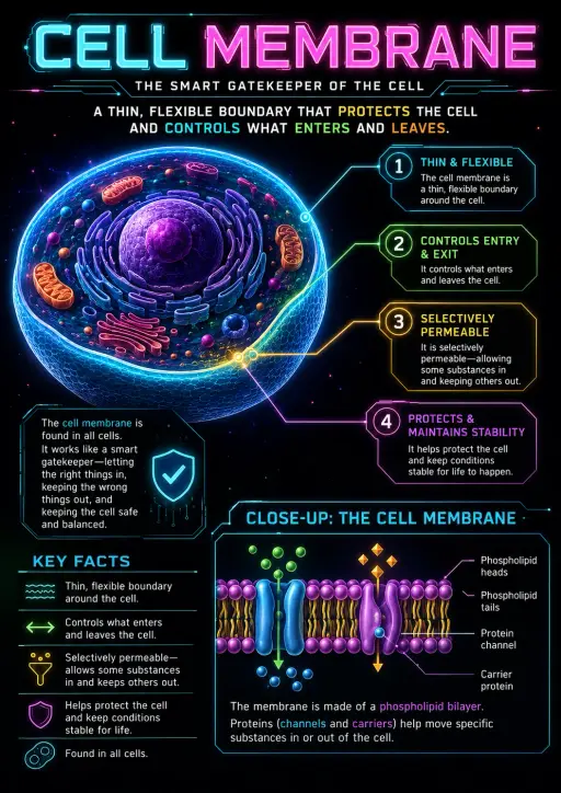 Cell Membrane Cells Infographic