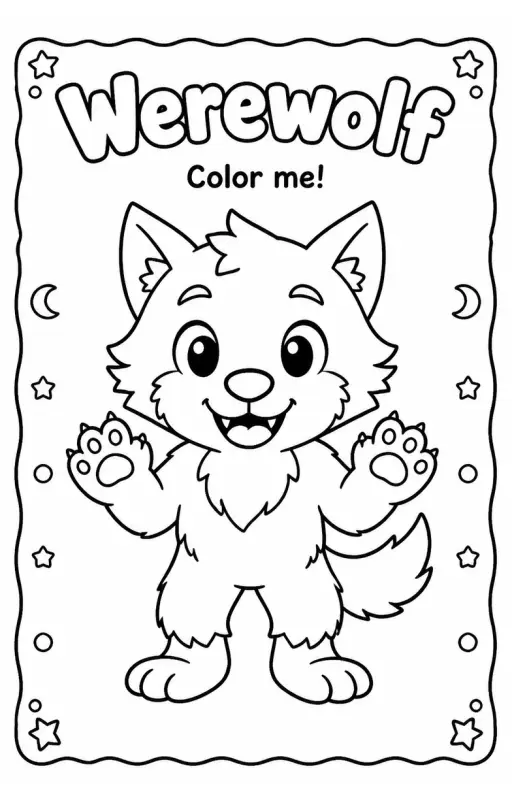 Werewolf Coloring Pages
