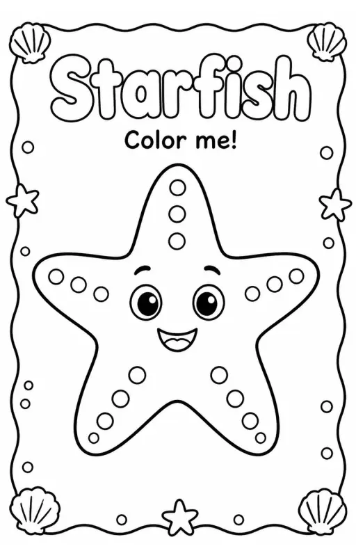Starfish Coloring Pages