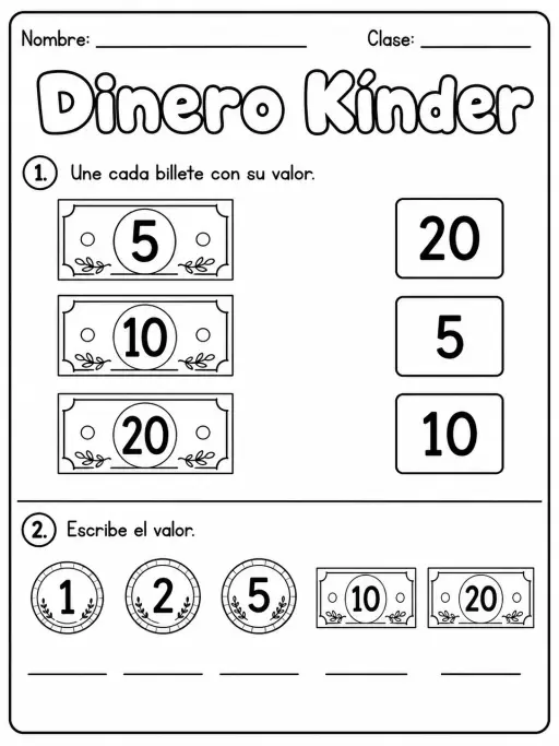 Dinero Kinder - Kindergarten - Conjunto 2