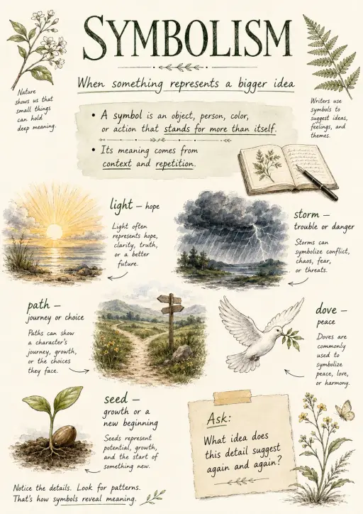 Nature Literary Elements Infographic