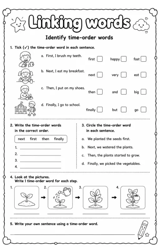 Identify time-order words