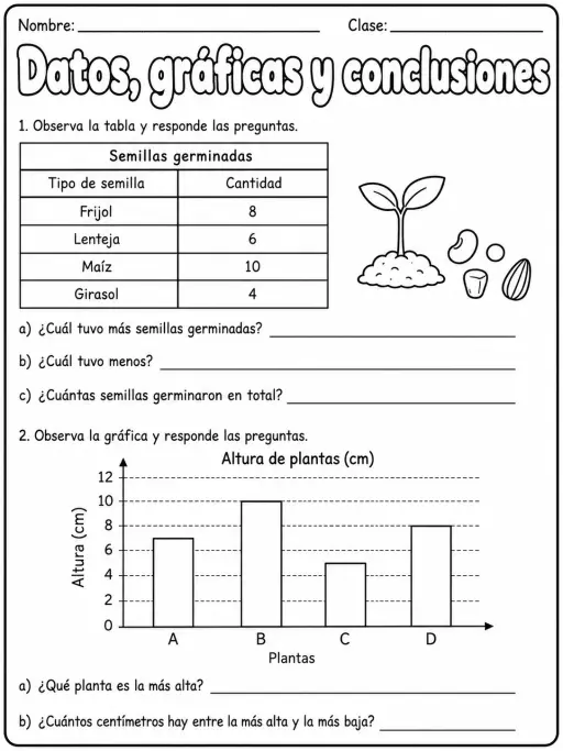 2.º grado - plantas - Paquete de fichas - Conjunto 2
