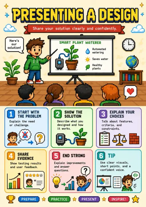 Show Testing Results and User Feedback. Design Thinking Infographic