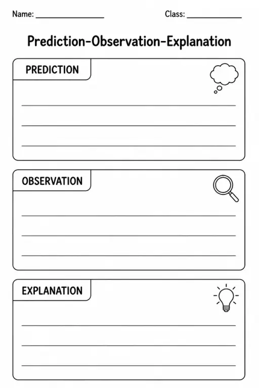 Prediction-Observation-Explanation