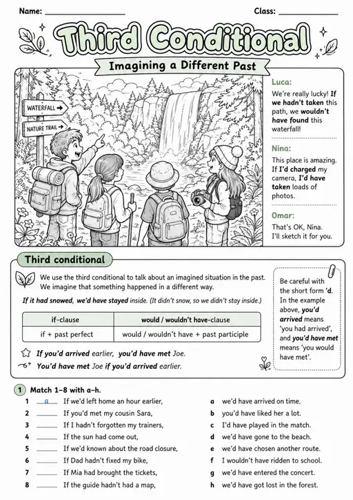 Third Conditional | Grades 5-6 Grammar Worksheet