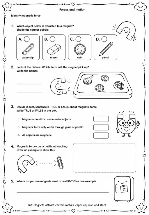 Identify magnetic force