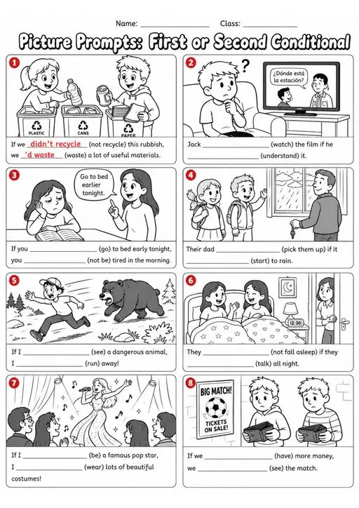 Mixed Conditionals Pack - 3 Worksheets | Grades 5-6 Grammar