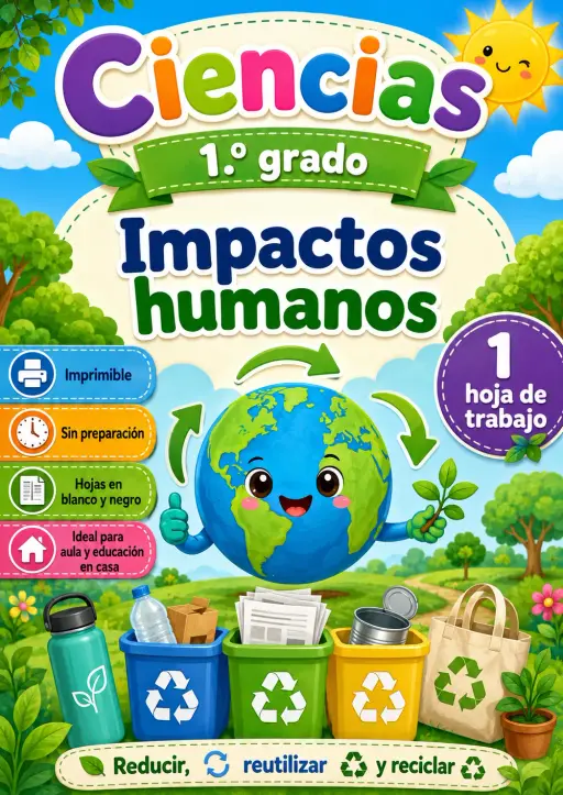 1.º grado - Impactos humanos - Paquete de ciencias en español