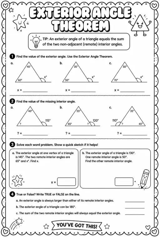 Exterior Angle Theorem