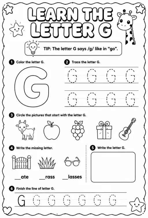 Learn the letter G