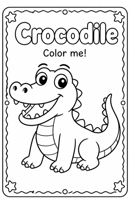 Crocodile Coloring Pages