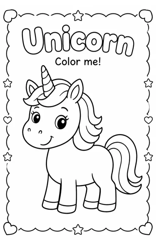 Unicorn Coloring Pages