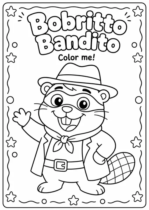 Bobritto Bandito Coloring Pages