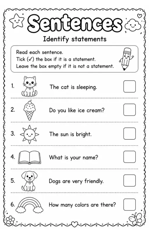 Identify statements