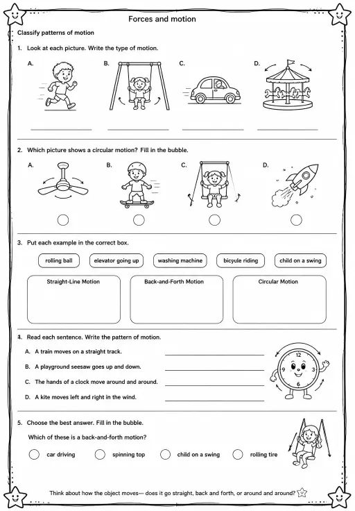 Classify patterns of motion