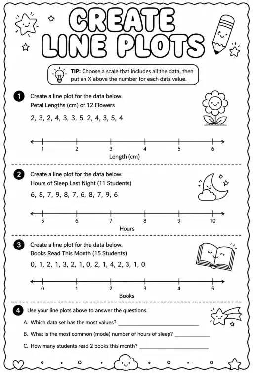 Create line plots