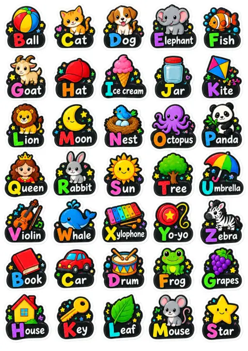 Basic Vocabulary Icons English Vocabulary Stickers