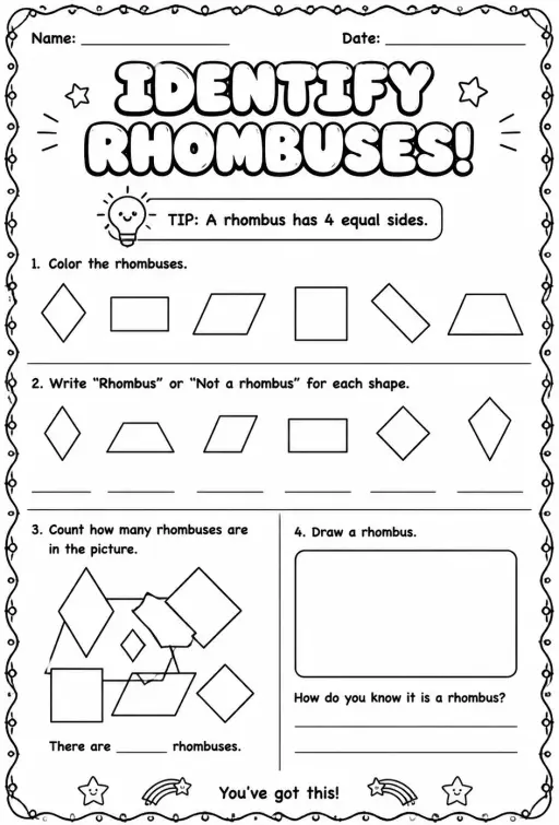 Identify rhombuses