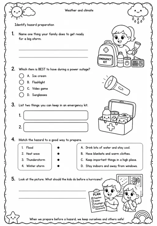 Identify hazard preparation