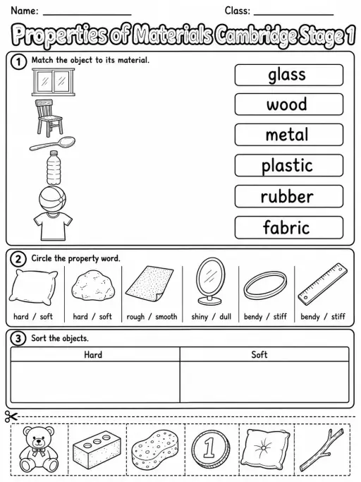 Properties of Materials Cambridge Stage 1