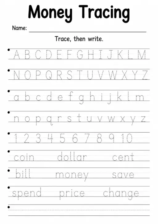 Money Tracing — Grade 2