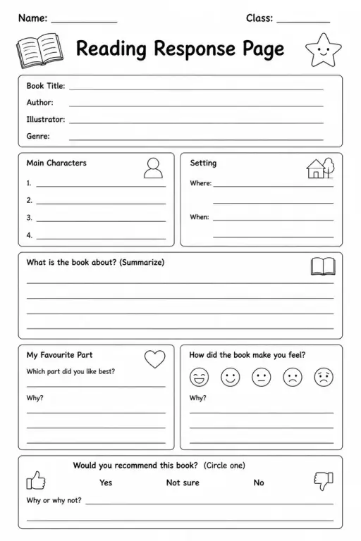 Reading Response Page
