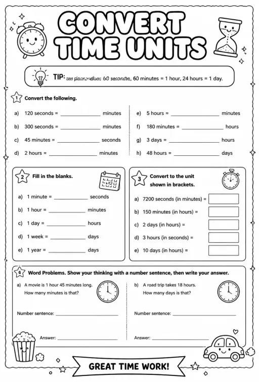 Convert time units
