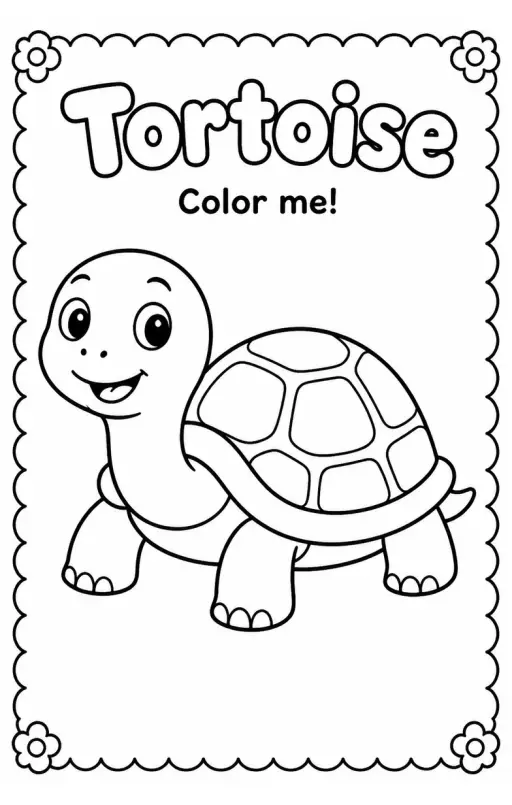 Tortoise Coloring Pages