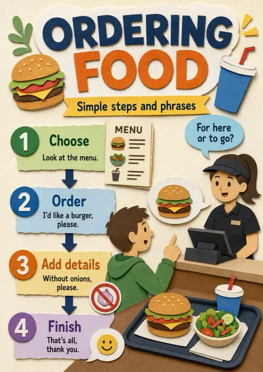 Ordering Food Infographic