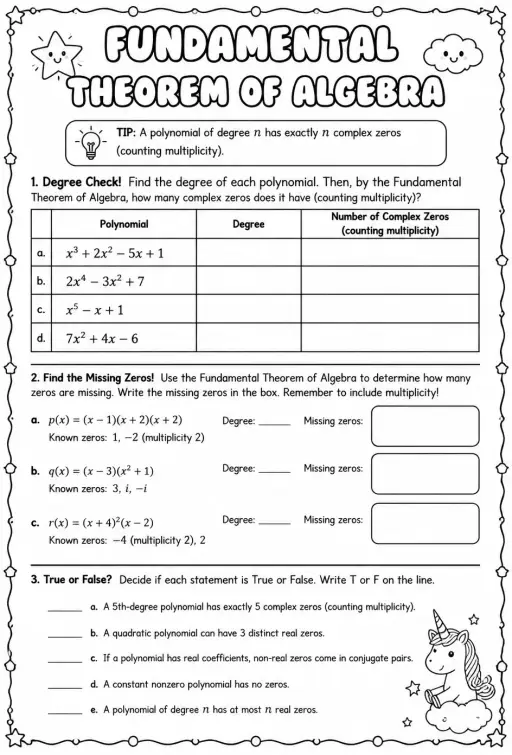 Fundamental Theorem of Algebra