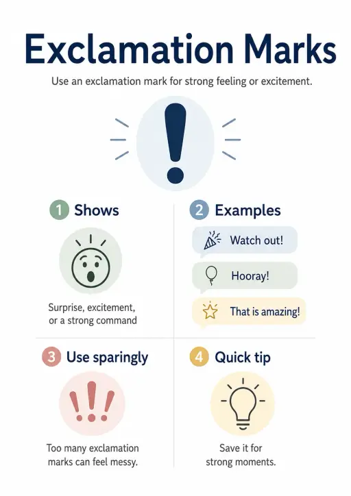 Exclamation Marks Punctuation Infographic