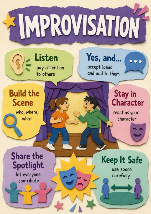 Improvisation Drama Infographic