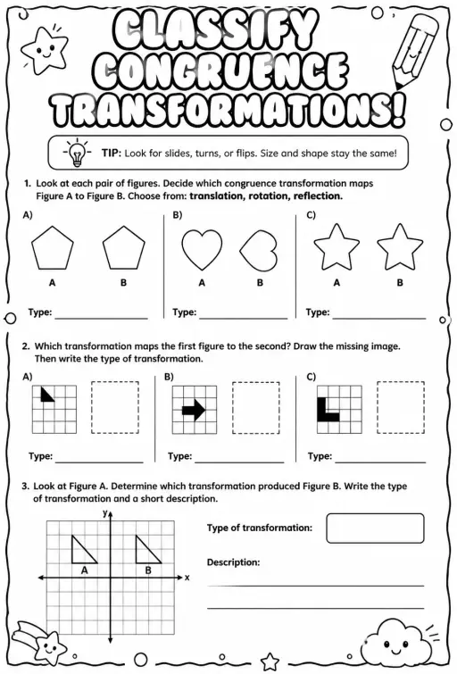 Classify congruence transformations