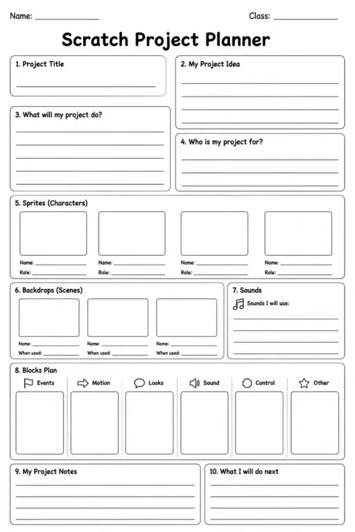 Scratch Project Planner
