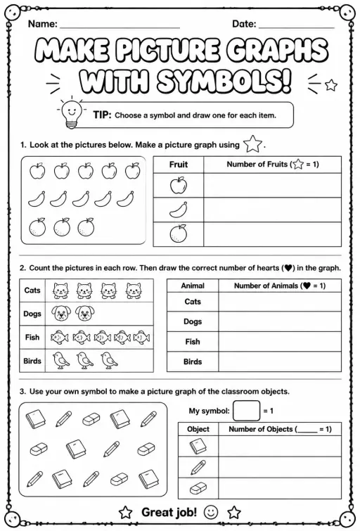 Make picture graphs with symbols