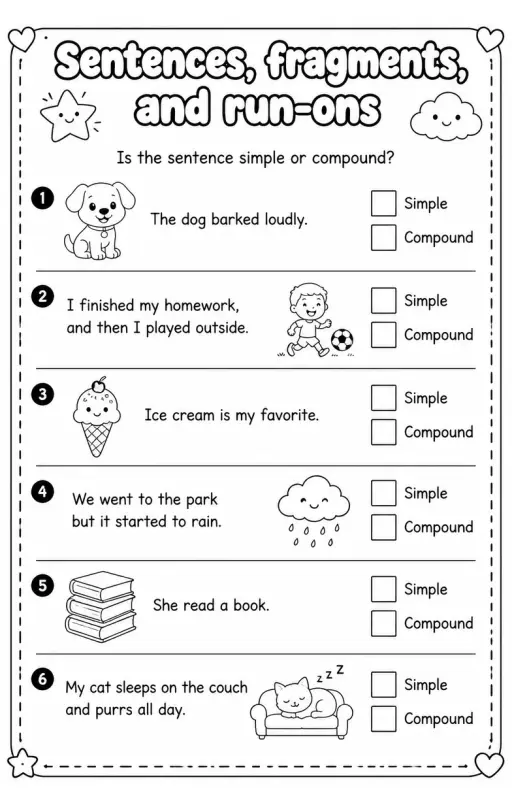 Is the sentence simple or compound?