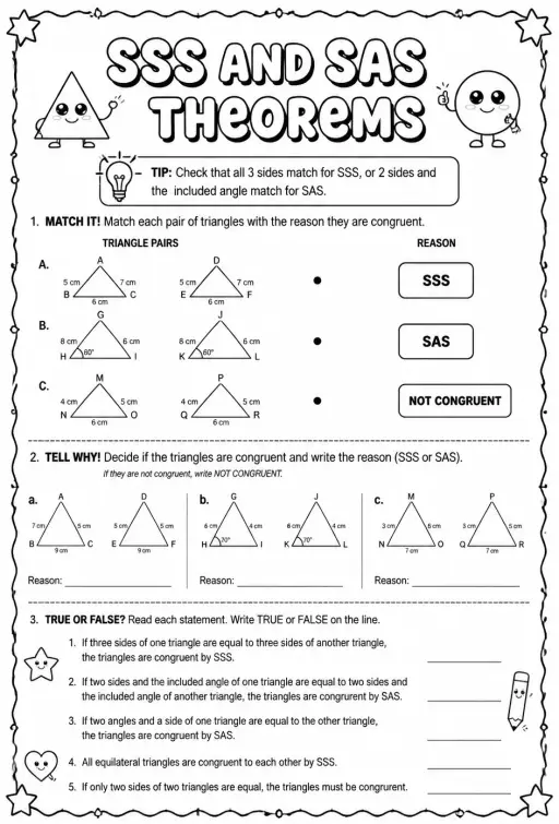 SSS and SAS Theorems