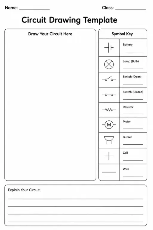 Circuit Drawing Template