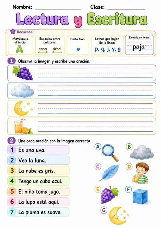 Spanish Letter U Phonics Worksheets Pack
