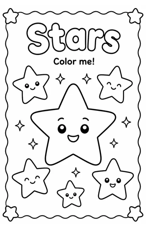 Stars Coloring Pages